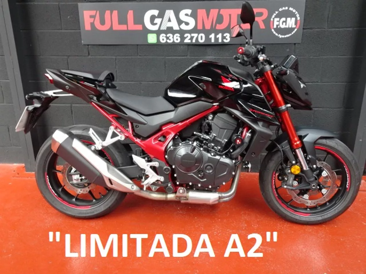 Honda CB750 Hornet 2024 limitada para A2 con solo 4109 km