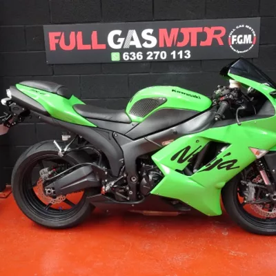 Kawasaki Ninja ZX 6R 2008. Moto de ocasión en perfecto estado general. Color verde. Financiación sin entrada. Full Gas Motor. Mejorada del Campo Madrid